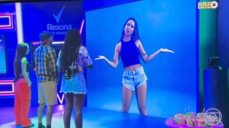 Bailarina Ohana Lefundes dá aula para Brothers em cinema do líder da Rexona