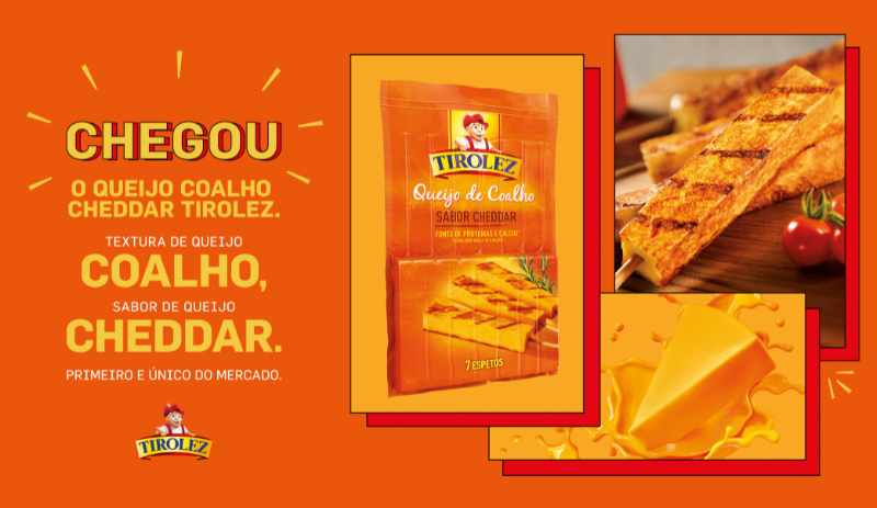 Tirolez apresenta primeiro Queijo Coalho Cheddar do planeta