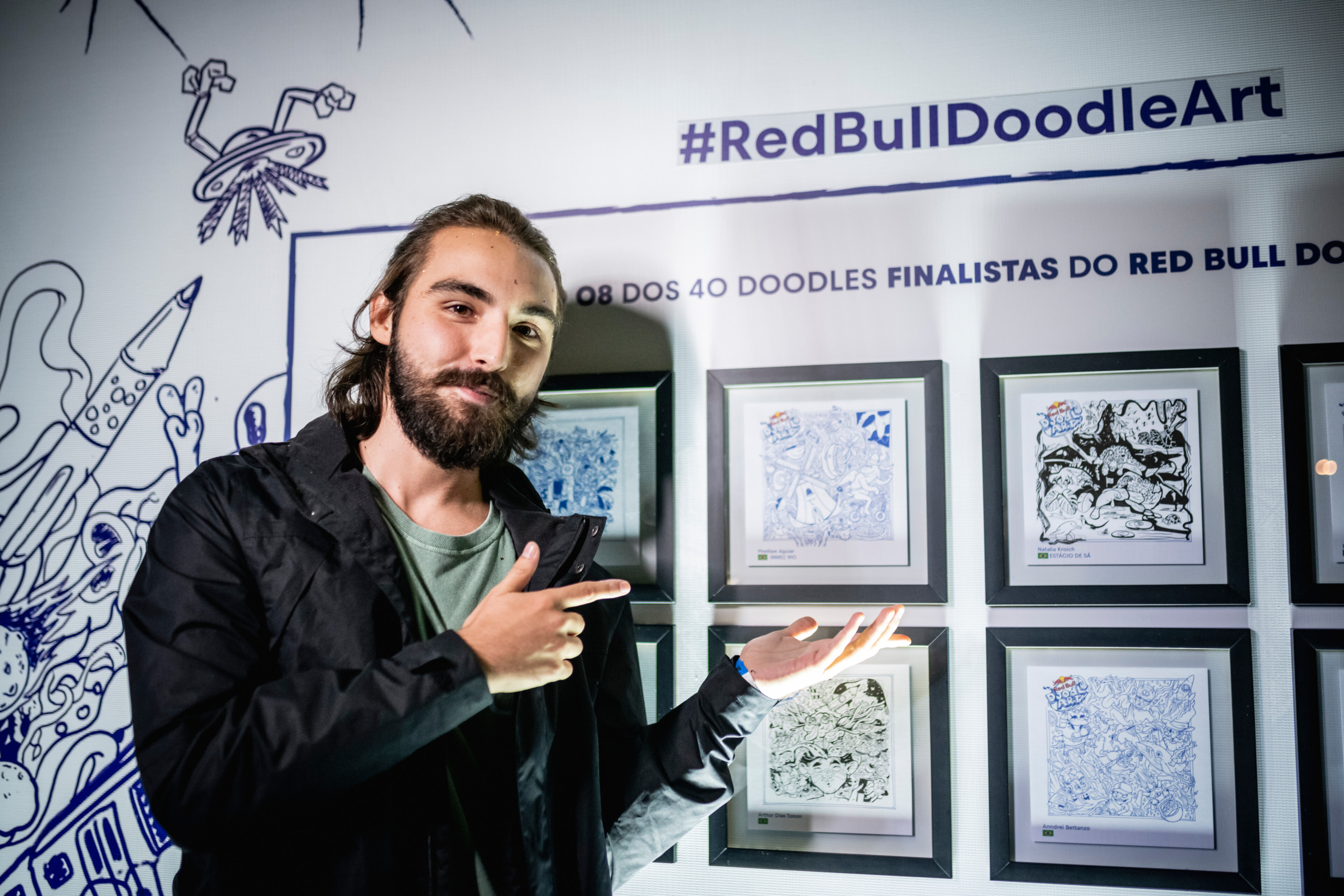 Winner Phellipe Aguilar is seen during Red Bull Doodle Art National Final in Sao Paulo, Brazil on April 15, 2023 // Marcelo Maragni / Red Bull Content Pool // SI202304160045 // Usage for editorial use only //