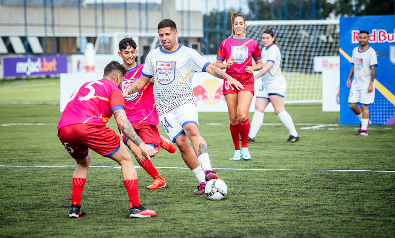 Lucaneta performs during Quatro em Quadra Show Match in Braganca Paulista, Brasil on April 13, 2023 // Marcelo Maragni / Red Bull Content Pool // SI202304180727 // Usage for editorial use only //