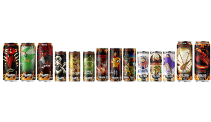 Vulcano Energy Drink lança coleção de Caverna do Dragão