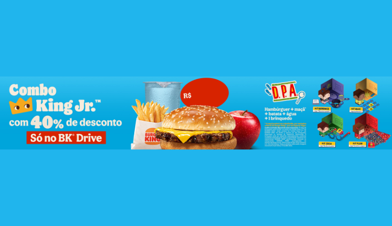 Burger King oferece 40%OFF no King Jr. 