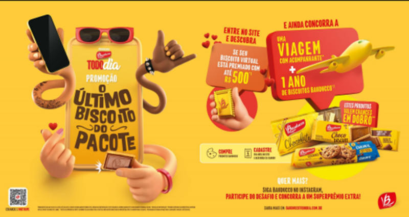 Bauducco apresenta promoção 'O Último Biscoito do Pacote'