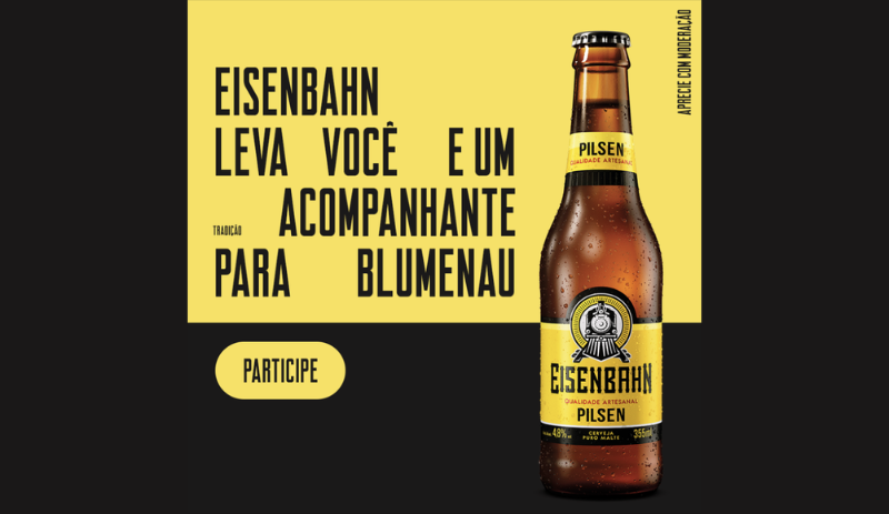 Eisenbahn levará 2 ganhadores com acompanhantes para conhecer fábrica em Blumenau