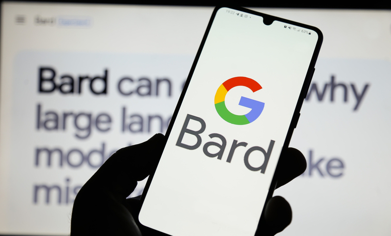 Minas Gerais, Brazil – March 21, 2023: Screen of the Google Bard application