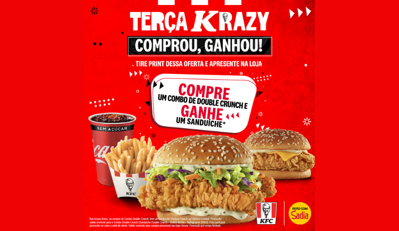 KFC apresenta Terça Krazy completamente focada no digital