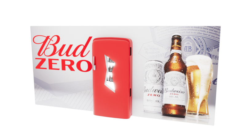 Bud Zero fez ação especial com cabine secreta no Coolritiba