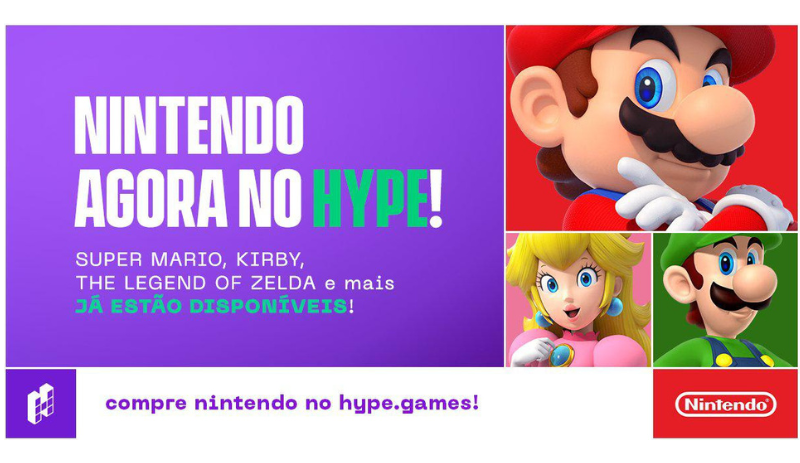 Nintendo chega à loja on-line da Hype