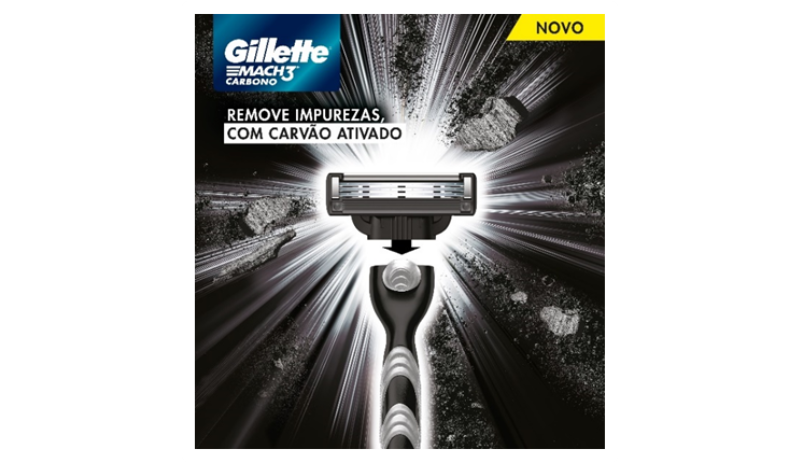 Gillette lança Mach3 Carbono com carvão ativado