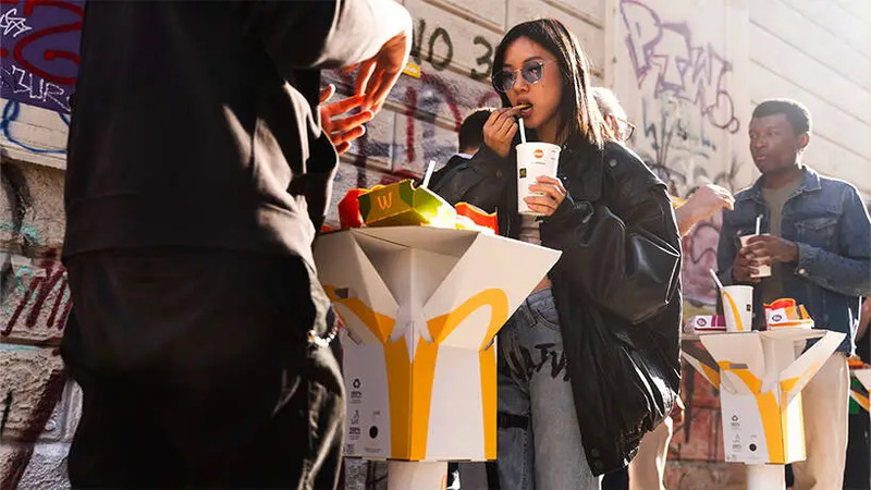 McDonald's cria embalagem que vira mesa para comer na rua