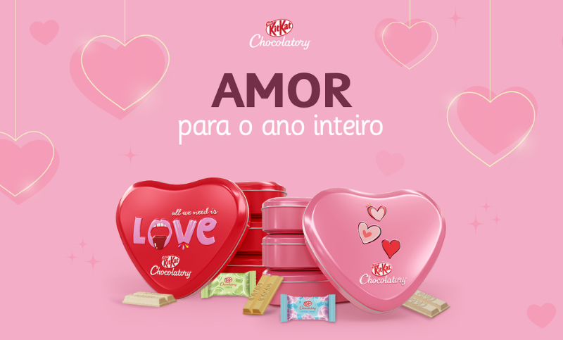 KitaKat Chocolatory divulga portfólio inédito para o Dia dos Namorados