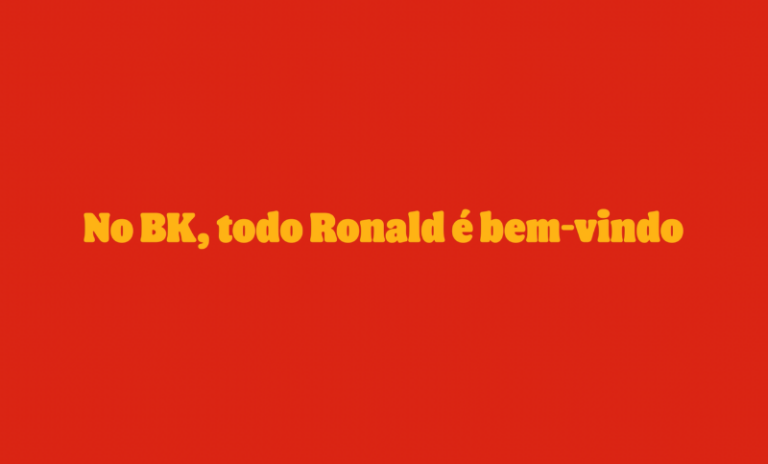 Burger King convida todos os Ronalds para ganharem sanduíches
