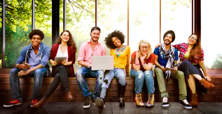 Diversity Teenagers Friends Friendship Team Concept
