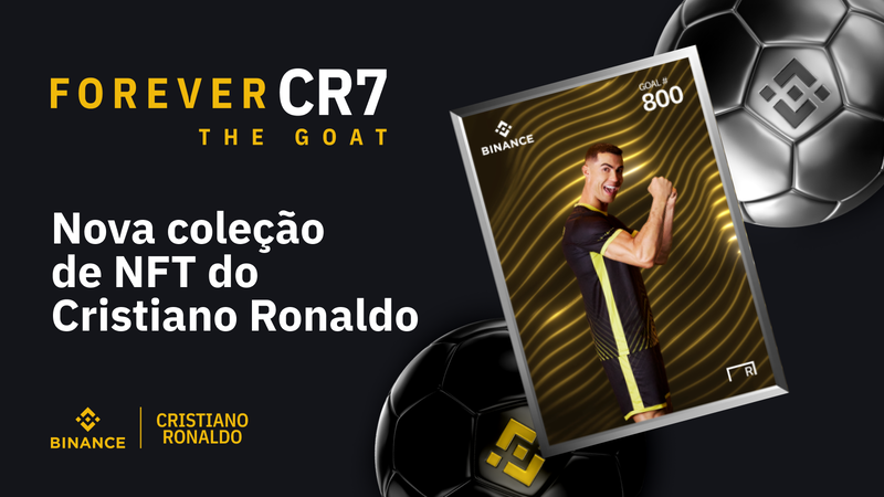 Binance celebra 'The GOAT' com nova coleção de tokens do Cristiano Ronaldo