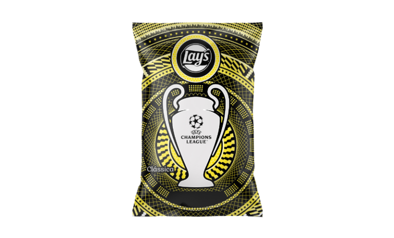 Rappi Turbo e Lay’s criam embalagem temática da Champions League