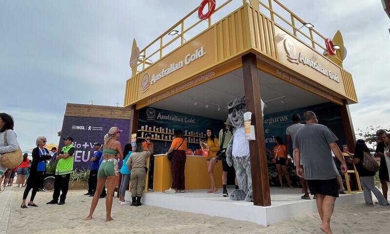 Australian Gold promove proteção dos corais no Vivo Rio Pro