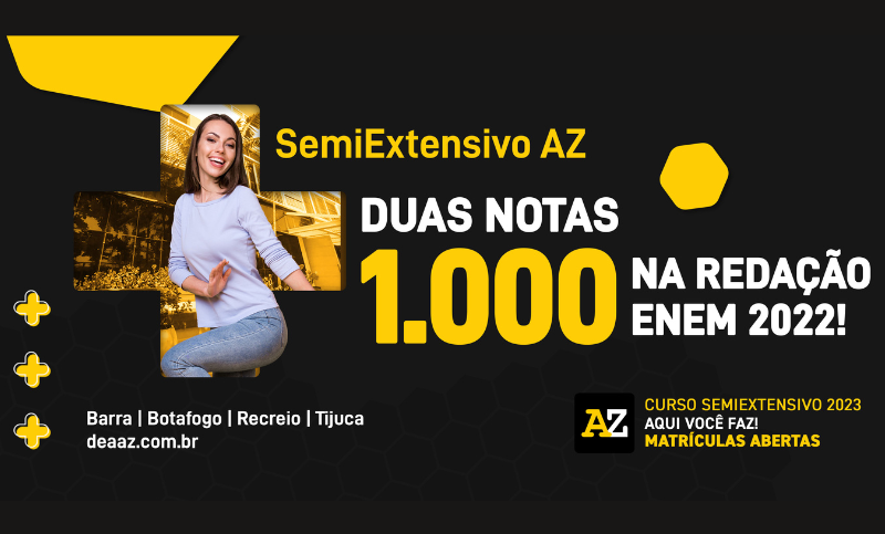 Curso Semiextensivo do AZ tem nova campanha