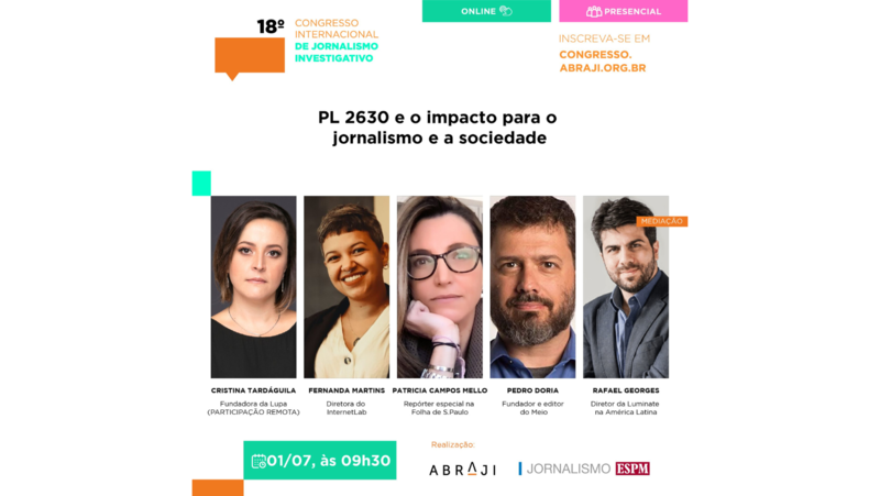 Abraji e ESPM realizam 18º Congresso Internacional de Jornalismo Investigativo