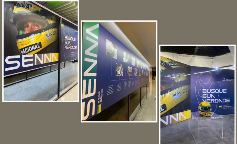 Ayrton Senna tem exposição prorrogada no metrô de São Paulo Ayrton Senna tem exposição prorrogada no metrô de São Paulo