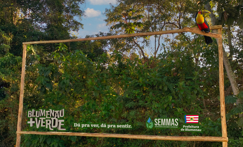 Blumenau tem mata nativa como protagonista de outdoor