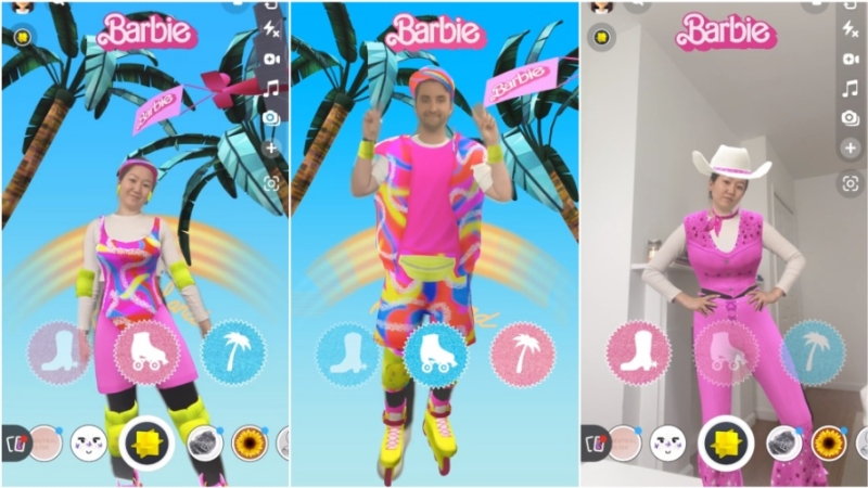 Snapchat usa realidade aumentada para lançar guarda roupa virtual da Barbie