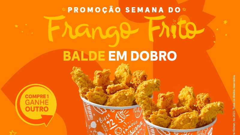 Popeyes tem 50% de desconto em pedidos no delivery