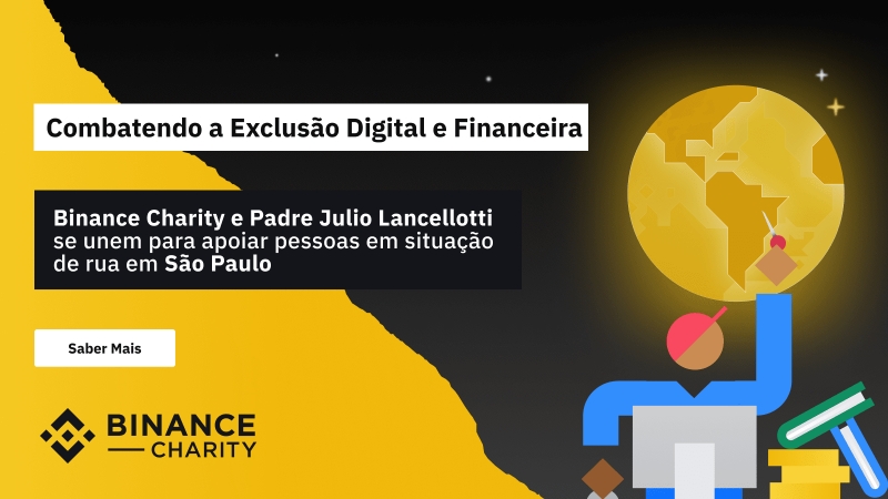 Binance Charity e Padre Júlio Lancellotti receberão doações com criptomoedas 