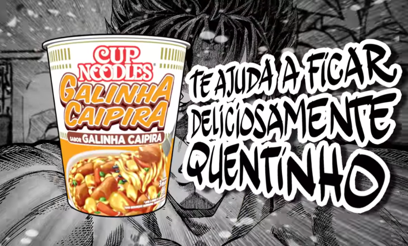 Cup Noodles usa traço em estilo mangá em campanha inédita