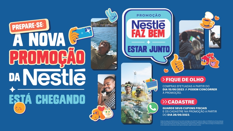 Promoção 'Nestlé faz bem estar junto' tem prêmios de até R$ 1 milhão