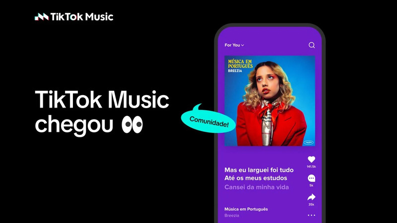 TikTok Music é lançado no Brasil