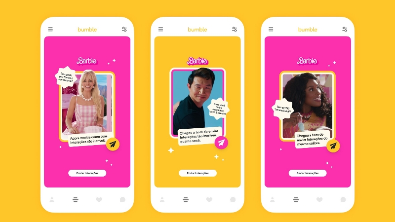 Barbie e Ken dão conselhos amorosos no Bumble