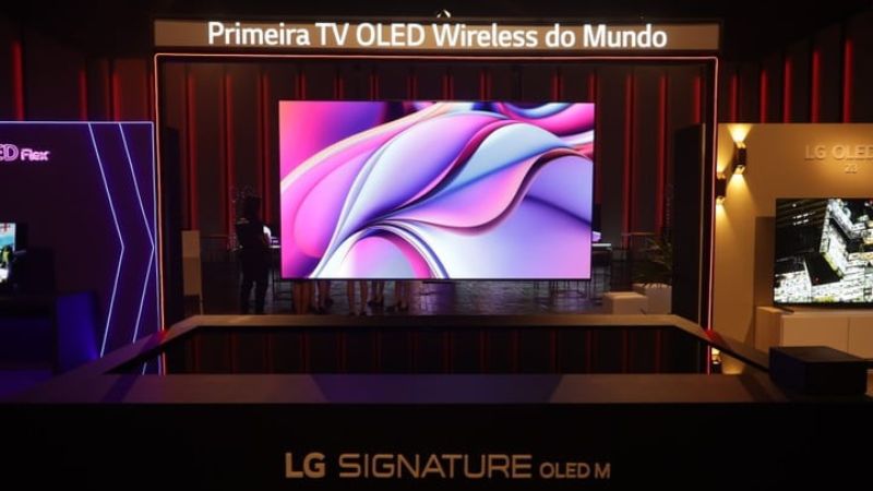 LG apresenta a OLED M, primeira TV sem fio do mundo