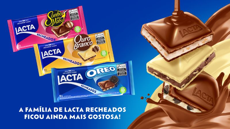 Lacta apresenta barras inéditas de chocolate Sonho de Valsa e Ouro Branco