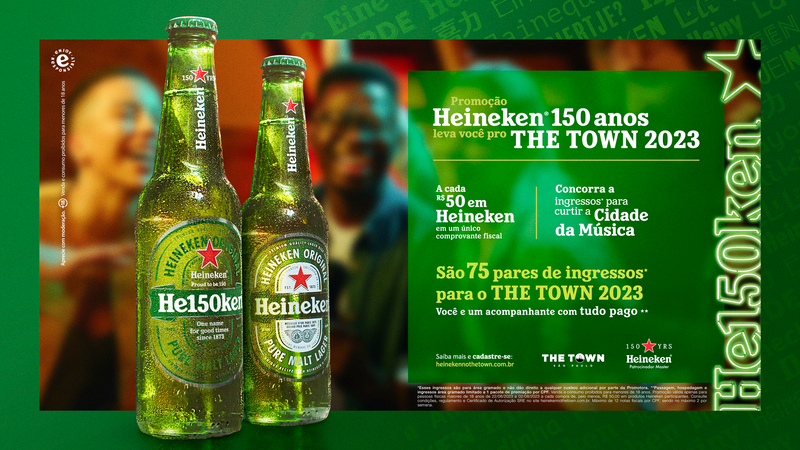 Heineken comemora 150 anos com promoção no The Town