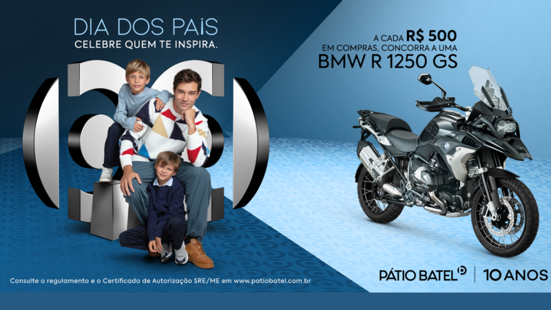 Pátio Batel sorteia BMW R 1250 GS para o Dia dos Pais