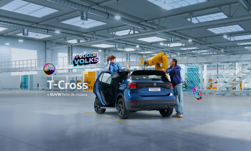 Volkswagen monta o T-Cross The Town com instrumentos musicais