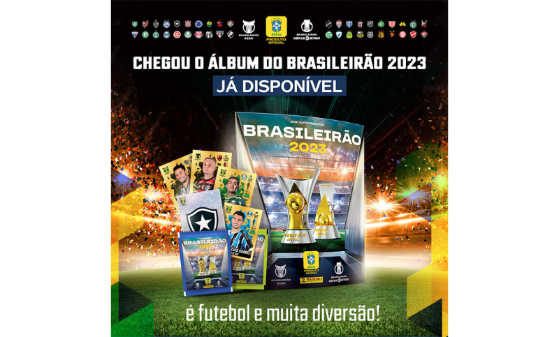 Panini apresenta álbum de figurinhas do Brasileirão 2023