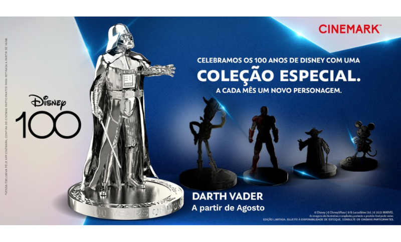 Cinemark celebra 100 anos de Disney com colecionáveis exclusivos