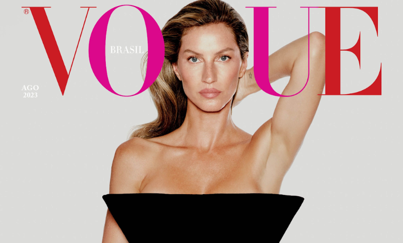 Gisele Bündchen é estrela da capa da Vogue Brasil