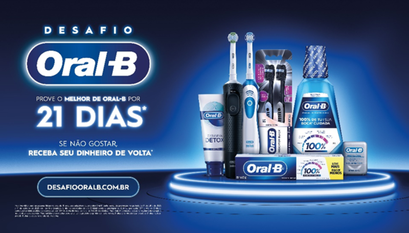 Oral-B lança promoção 'Desafio 21 Dias' para consumidores fazerem testes dos produtos