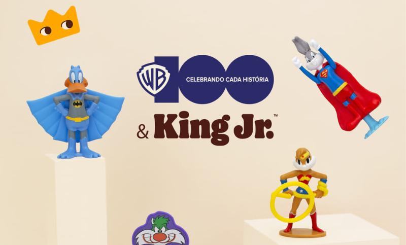 Burger King celebra 100 anos da Warner Bros. com personagens Looney Tunes no King Jr.