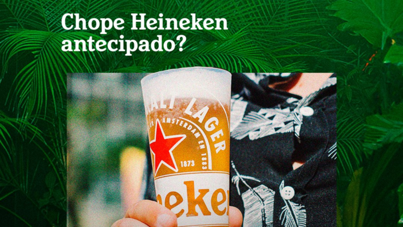 Heineken tem pré-venda de chope pelo app do The Town