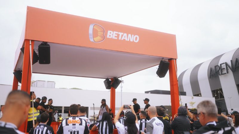 Betano levou entretenimento à torcida do Galo