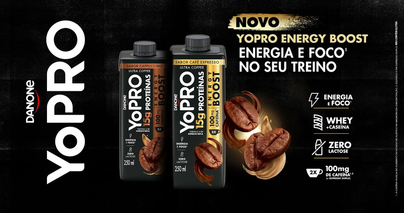 YoPRO Energy Boost combina benefícios das proteínas com a cafeína