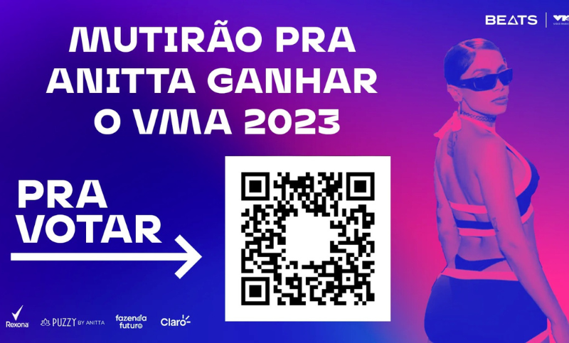 Rexona se junta à torcida por Anitta no VMA 2023