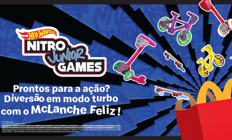 McLanche Feliz se une a Hot-Wheels e traz brinquedos inspirados em esportes radicais