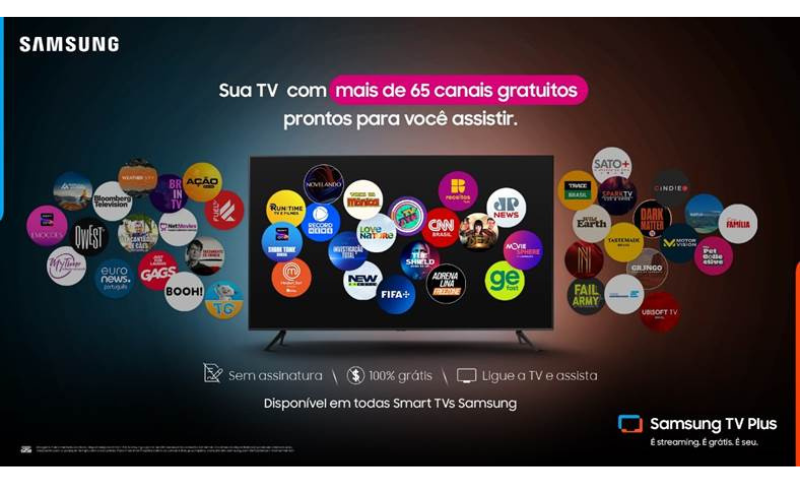 Samsung destaca as vantagens de seu streaming gratuito