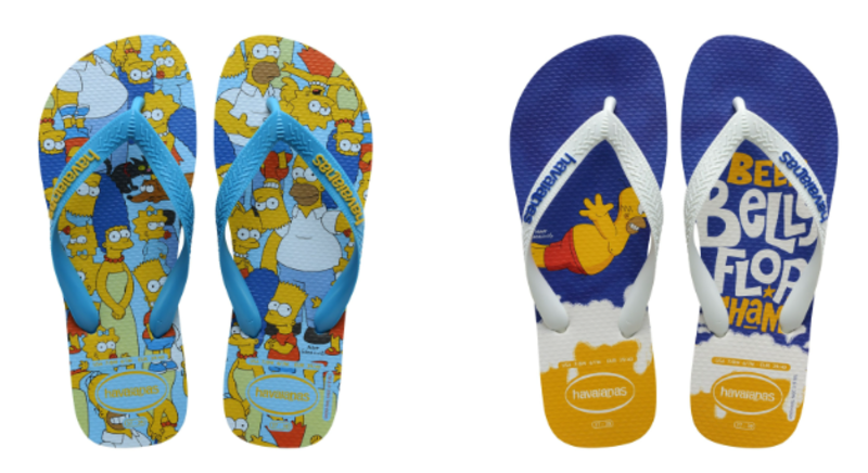 Havaianas traz novas estampas inspiradas nos Simpsons