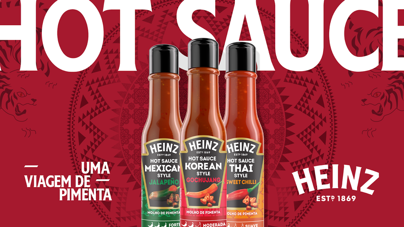 Heinz apresenta trio de pimentas com aposta em nova categoria