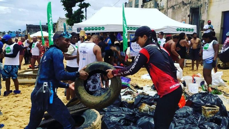 Instituto Fundo Limpo e Sprite promoveram ação de limpeza em Salvador